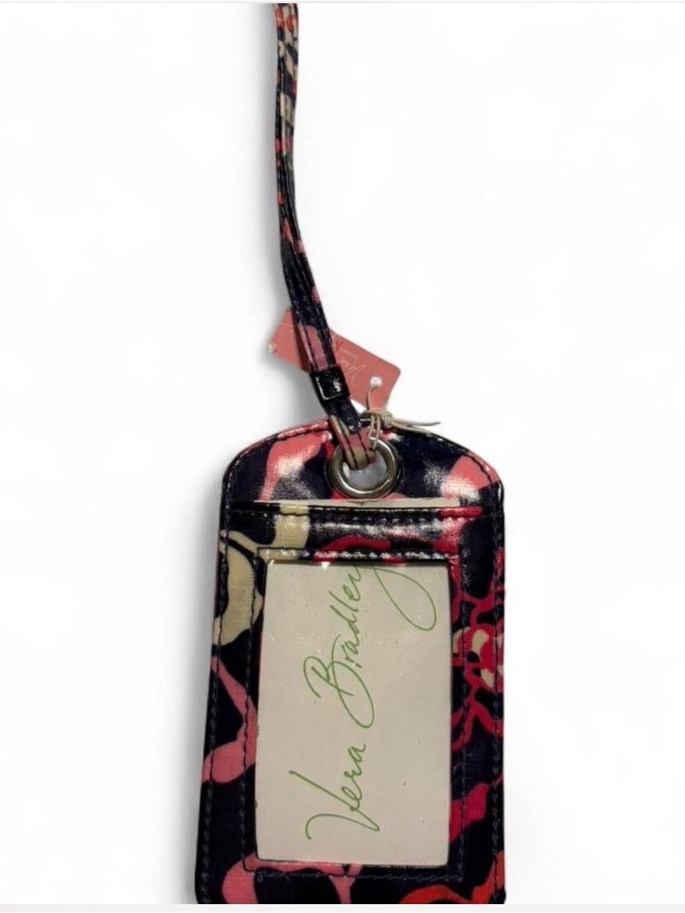 Vera Bradley Lotus Flower Swirl Floral Luggage Tag with Strap
